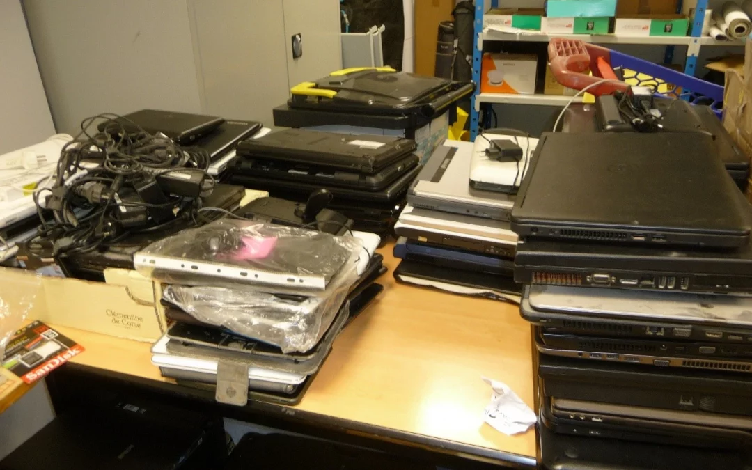 Une partie de la collecte du Digital Clean Up Day